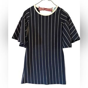 Blubyblu navy blue dress with bell sleeves size 4